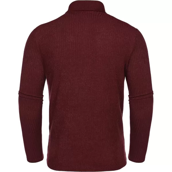 COOFANDY Men's Stretch Muscle Tshirts Long Sleeve Knit Tees Casual Slim Fit Polo Shirts