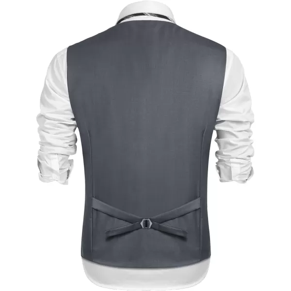 COOFANDY Mens Suit Vest Formal Dress Vest Slim Fit Buesiness Wedding Waistcoat