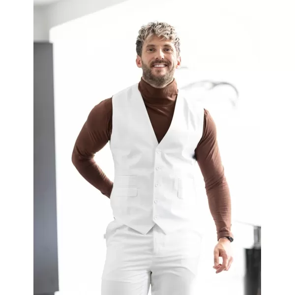 COOFANDY Mens Suit Vest Formal Dress Vest Slim Fit Buesiness Wedding Waistcoat