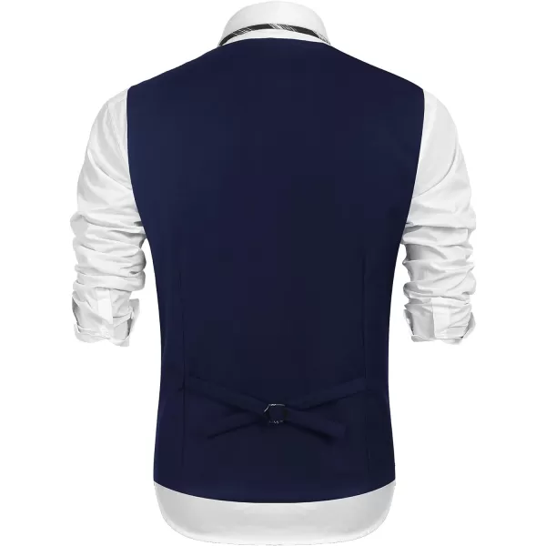 COOFANDY Mens Suit Vest Formal Dress Vest Slim Fit Buesiness Wedding Waistcoat