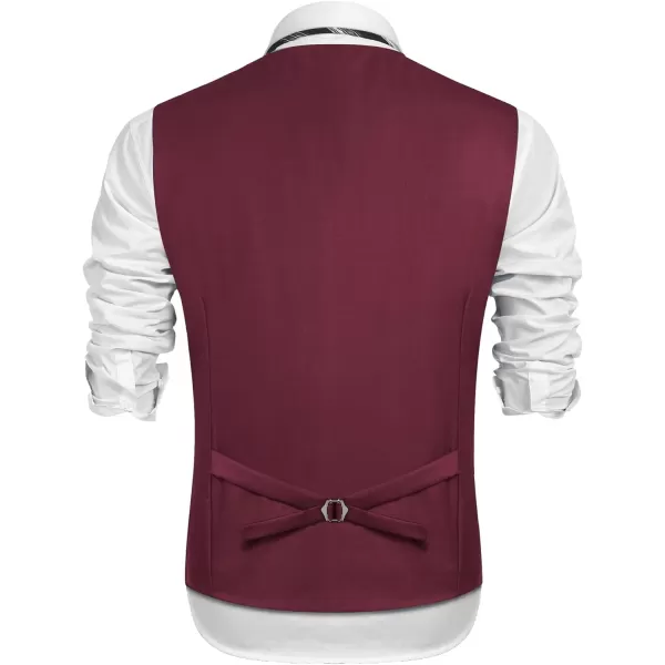 COOFANDY Mens Suit Vest Formal Dress Vest Slim Fit Buesiness Wedding Waistcoat