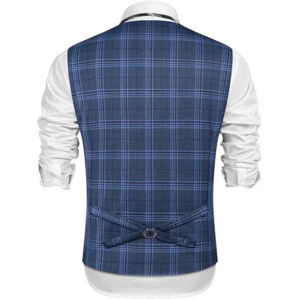 COOFANDY Mens Suit Vest Formal Dress Vest Slim Fit Buesiness Wedding Waistcoat