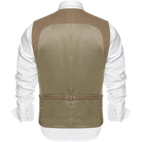COOFANDY Men's Suit Vest Slim Fit Double Breasted Dress Vest Casual Business Formal Waistcoat