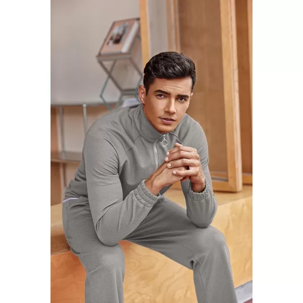 COOFANDY Men's Tracksuit 2 Piece Relaxed Fit Half-zip Sweatsuits Athletic Running Jogging Suit Sets