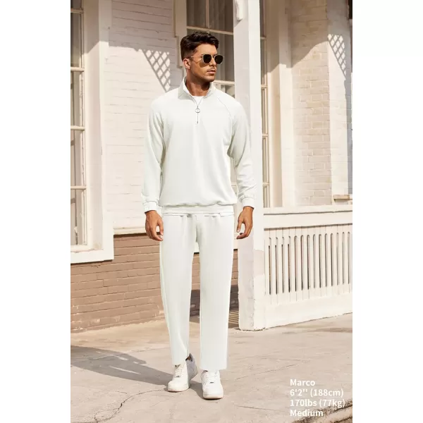 COOFANDY Men's Tracksuit 2 Piece Relaxed Fit Half-zip Sweatsuits Athletic Running Jogging Suit Sets