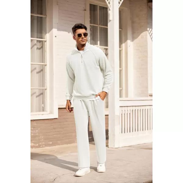 COOFANDY Men's Tracksuit 2 Piece Relaxed Fit Half-zip Sweatsuits Athletic Running Jogging Suit Sets