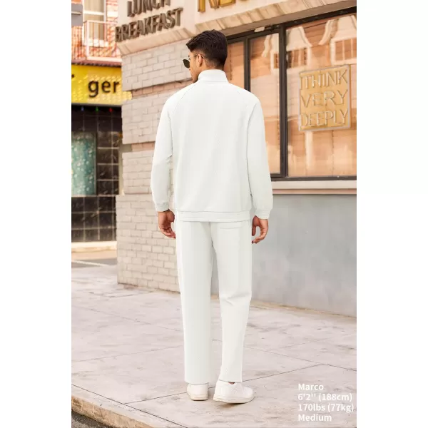 COOFANDY Men's Tracksuit 2 Piece Relaxed Fit Half-zip Sweatsuits Athletic Running Jogging Suit Sets