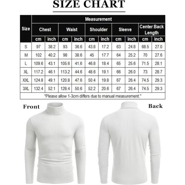 COOFANDY Men's Turtleneck Sweater