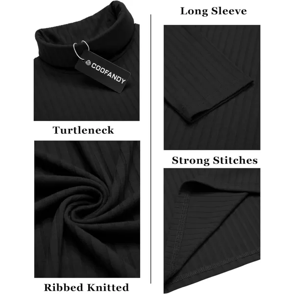 COOFANDY Men's Turtleneck Sweater