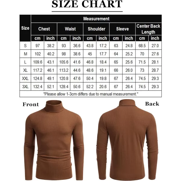 COOFANDY Men's Turtleneck Sweater
