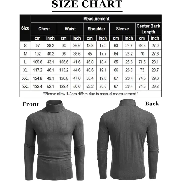 COOFANDY Men's Turtleneck Sweater