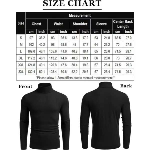 COOFANDY Men's Turtleneck Sweater