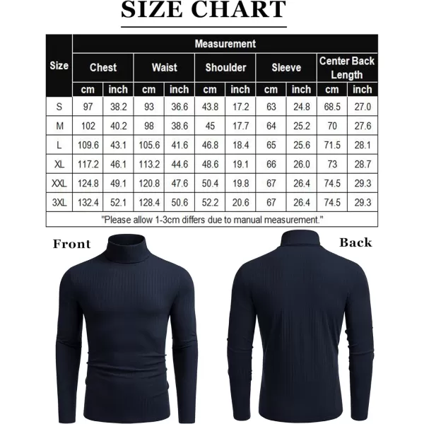 COOFANDY Men's Turtleneck Sweater