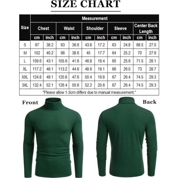 COOFANDY Men's Turtleneck Sweater
