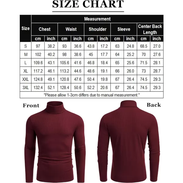 COOFANDY Men's Turtleneck Sweater