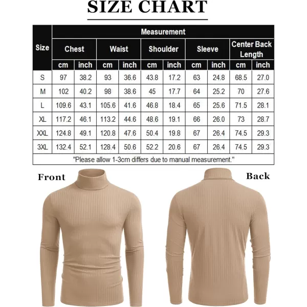 COOFANDY Men's Turtleneck Sweater