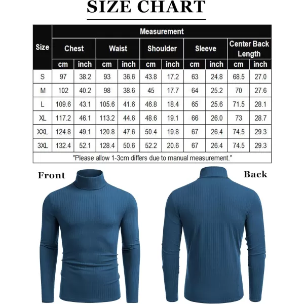 COOFANDY Men's Turtleneck Sweater