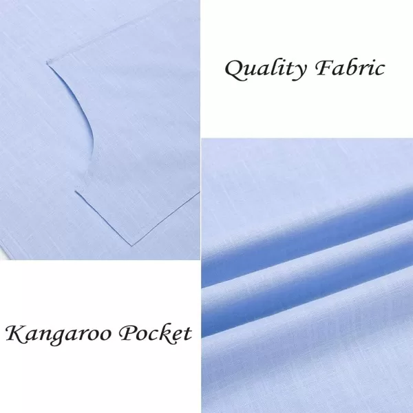 COOFANDY Men's V-Neck Linen Robe Short Sleeve Kaftan Thobe Long Gown Casual Shirt for Beach, Summer