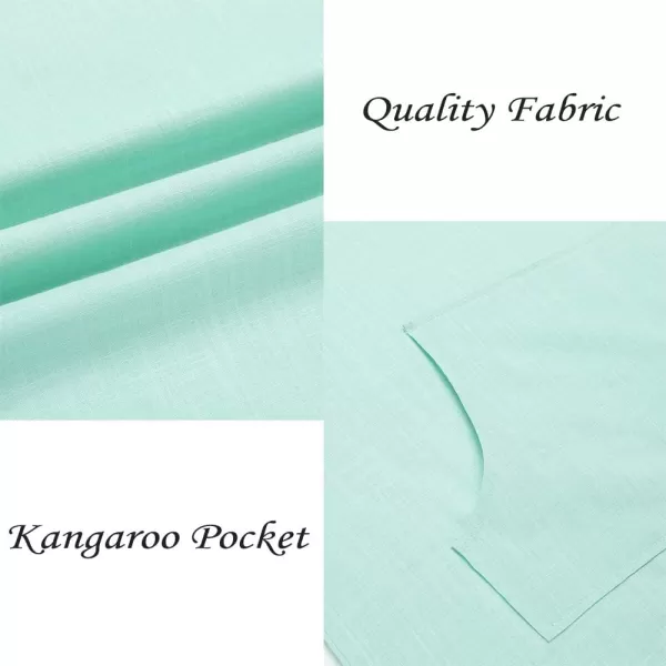 COOFANDY Men's V-Neck Linen Robe Short Sleeve Kaftan Thobe Long Gown Casual Shirt for Beach, Summer