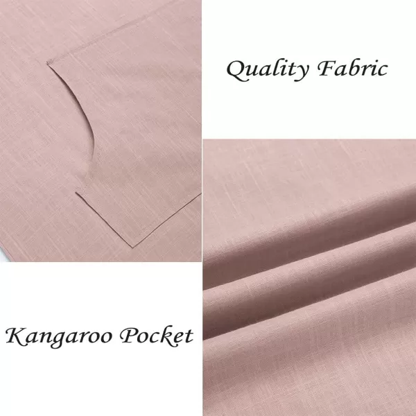 COOFANDY Men's V-Neck Linen Robe Short Sleeve Kaftan Thobe Long Gown Casual Shirt for Beach, Summer