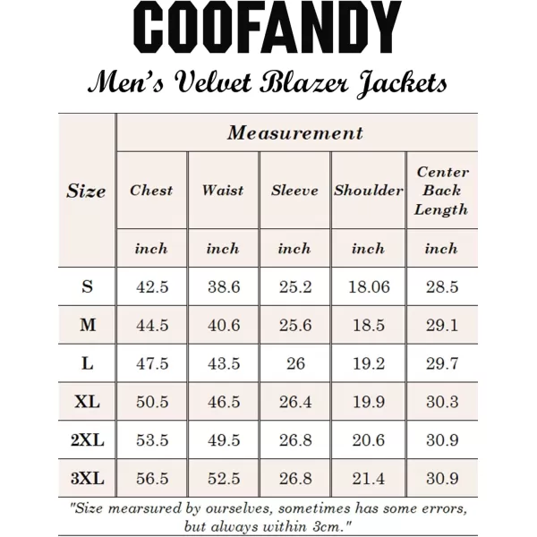 COOFANDY Men's Velvet Blazer Notched Lapel Velour Suit Jacket One Button Tuxedo Jackets for Wedding Prom Party Dinner
