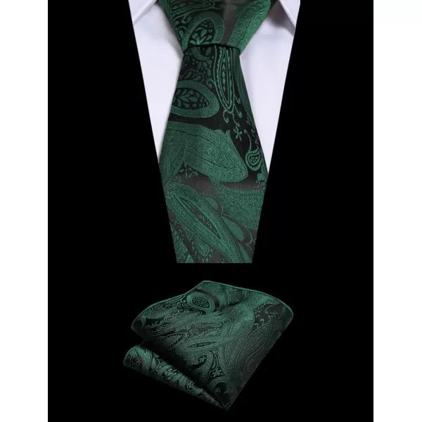 COOFANDY Men's Vest Tie Set 3PC Paisley Floral Jacquard Waistcoat and Necktie Pocket Square Vests for Suit Tuxedo Wedding