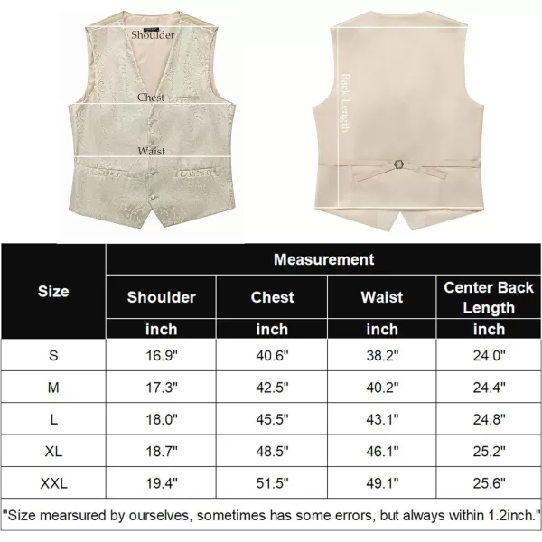 COOFANDY Men's Vest Tie Set 3PC Paisley Floral Jacquard Waistcoat and Necktie Pocket Square Vests for Suit Tuxedo Wedding