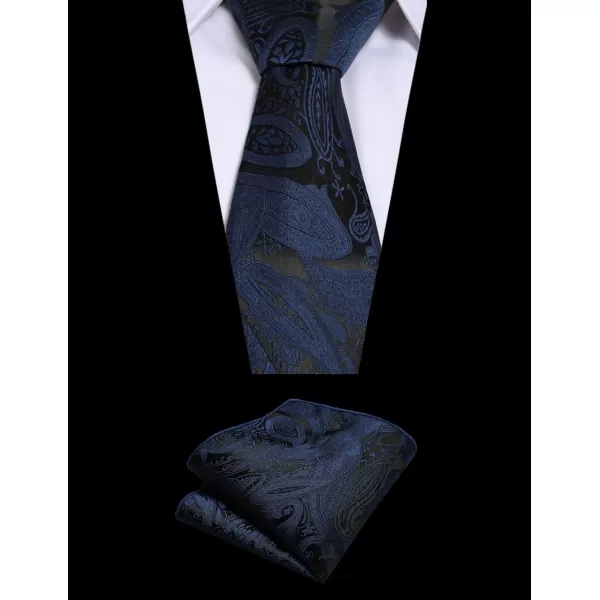 COOFANDY Men's Vest Tie Set 3PC Paisley Floral Jacquard Waistcoat and Necktie Pocket Square Vests for Suit Tuxedo Wedding