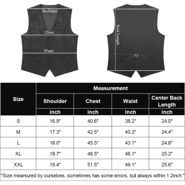 COOFANDY Men's Vest Tie Set 3PC Paisley Floral Jacquard Waistcoat and Necktie Pocket Square Vests for Suit Tuxedo Wedding