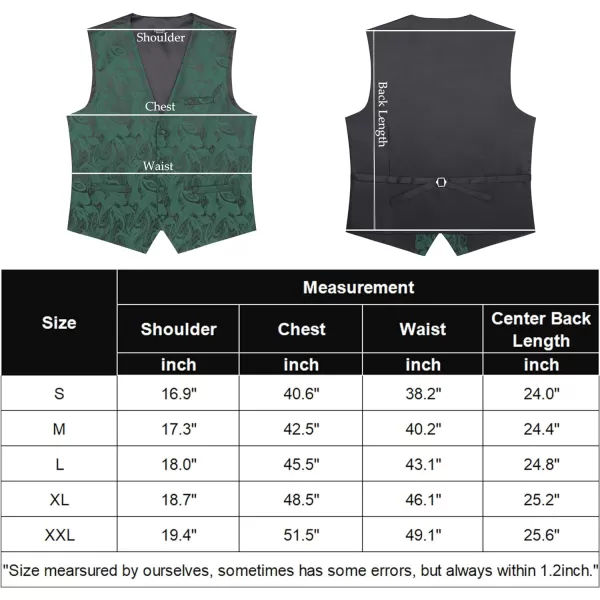 COOFANDY Men's Vest Tie Set 3PC Paisley Floral Jacquard Waistcoat and Necktie Pocket Square Vests for Suit Tuxedo Wedding