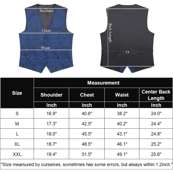 COOFANDY Men's Vest Tie Set 3PC Paisley Floral Jacquard Waistcoat and Necktie Pocket Square Vests for Suit Tuxedo Wedding