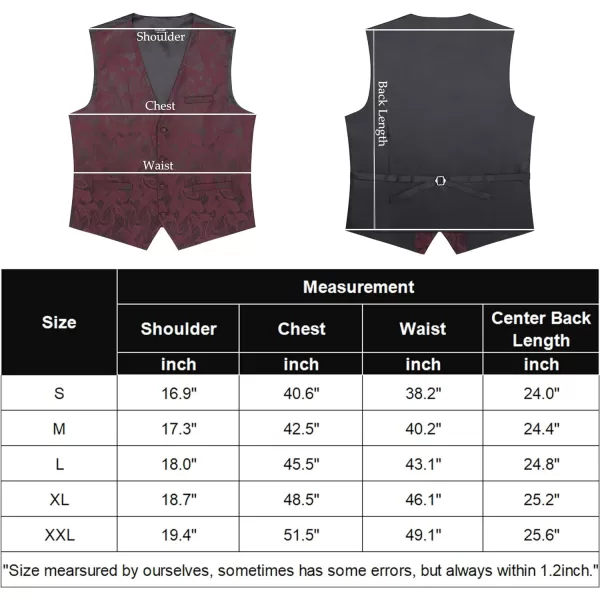 COOFANDY Men's Vest Tie Set 3PC Paisley Floral Jacquard Waistcoat and Necktie Pocket Square Vests for Suit Tuxedo Wedding