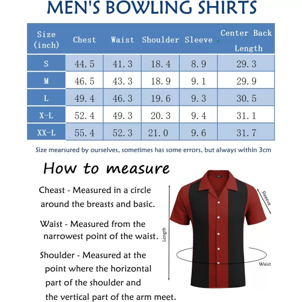 COOFANDY Men's Vintage Bowling Shirt Short Sleeve Button Down Summer Cuba Beach Shirts
