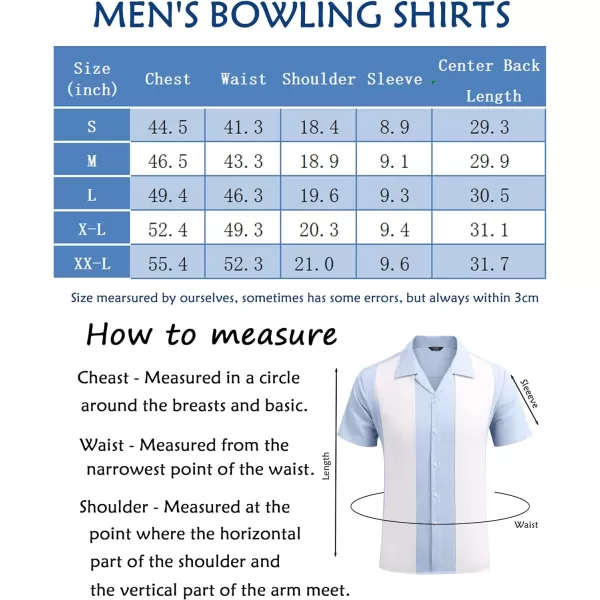 COOFANDY Men's Vintage Bowling Shirt Short Sleeve Button Down Summer Cuba Beach Shirts