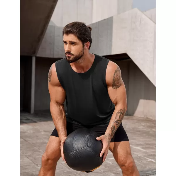 COOFANDY Men's Workout Tank Top 2 Pack Casual Soft Sleeveless Gym Muscle Shirts Bodybuilding Tee