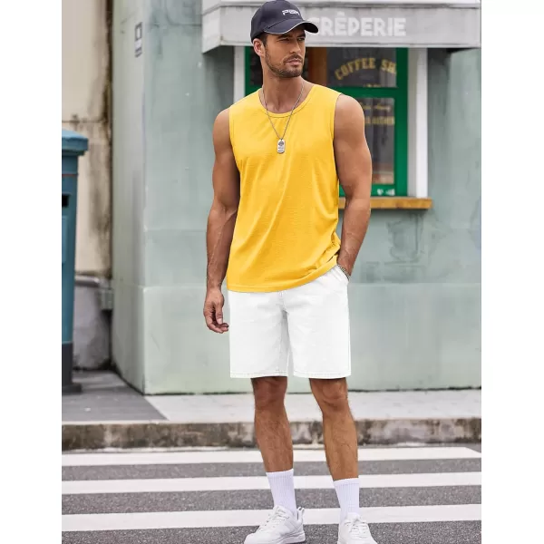 COOFANDY Men's Workout Tank Top 2 Pack Casual Soft Sleeveless Gym Muscle Shirts Bodybuilding Tee