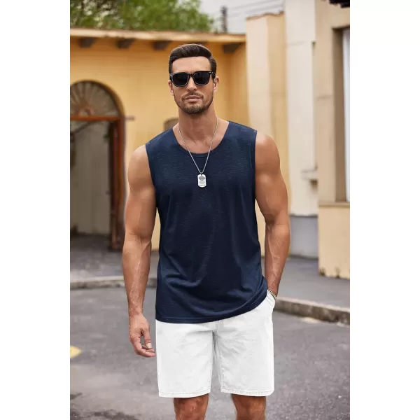 COOFANDY Men's Workout Tank Top 2 Pack Casual Soft Sleeveless Gym Muscle Shirts Bodybuilding Tee