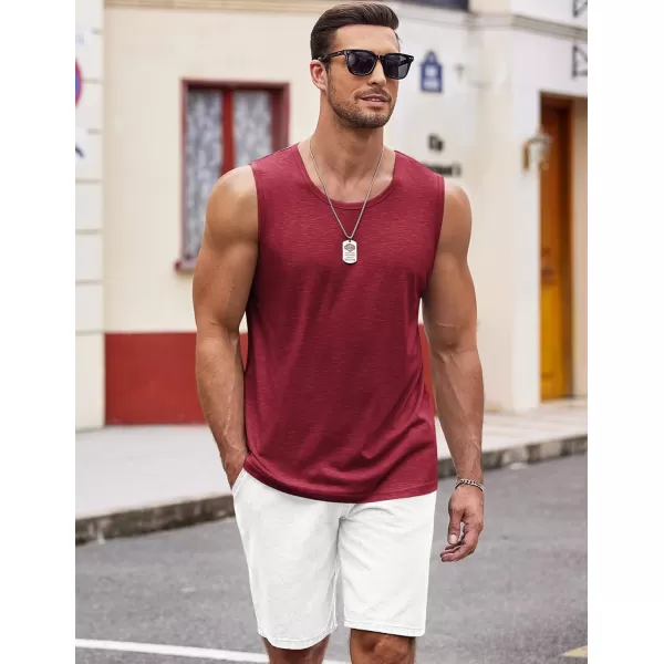 COOFANDY Men's Workout Tank Top 2 Pack Casual Soft Sleeveless Gym Muscle Shirts Bodybuilding Tee