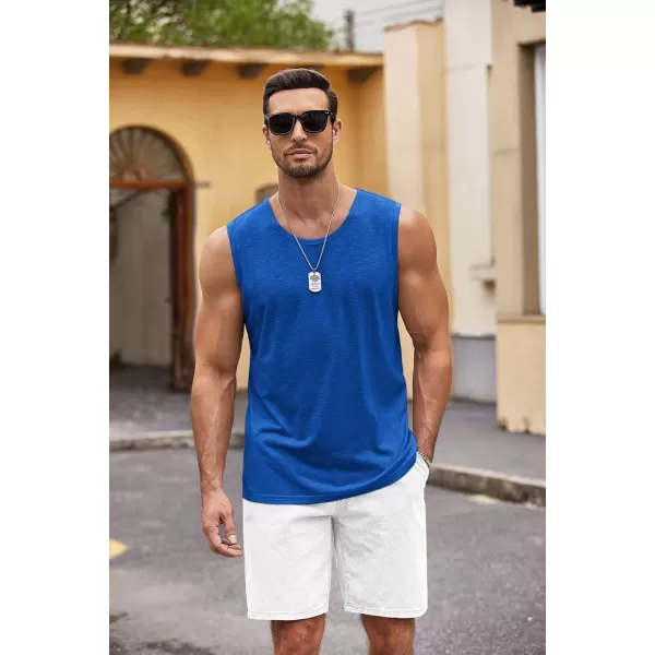 COOFANDY Men's Workout Tank Top 2 Pack Casual Soft Sleeveless Gym Muscle Shirts Bodybuilding Tee
