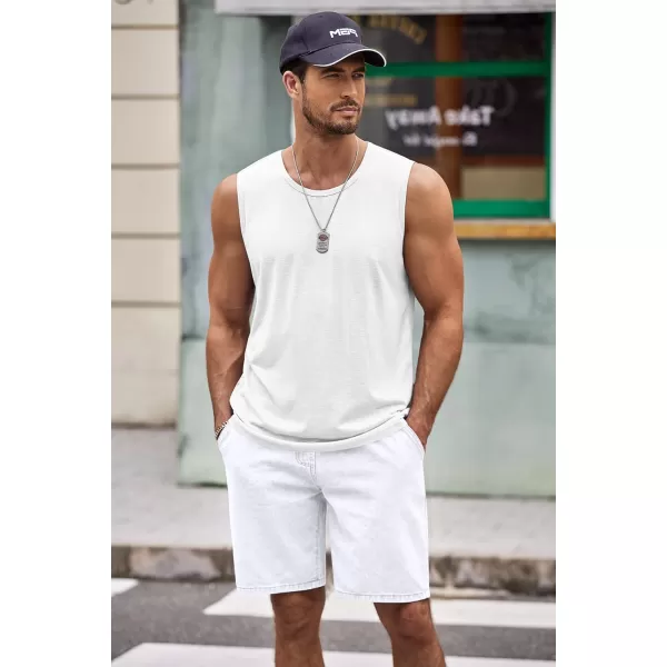 COOFANDY Men's Workout Tank Top 2 Pack Casual Soft Sleeveless Gym Muscle Shirts Bodybuilding Tee