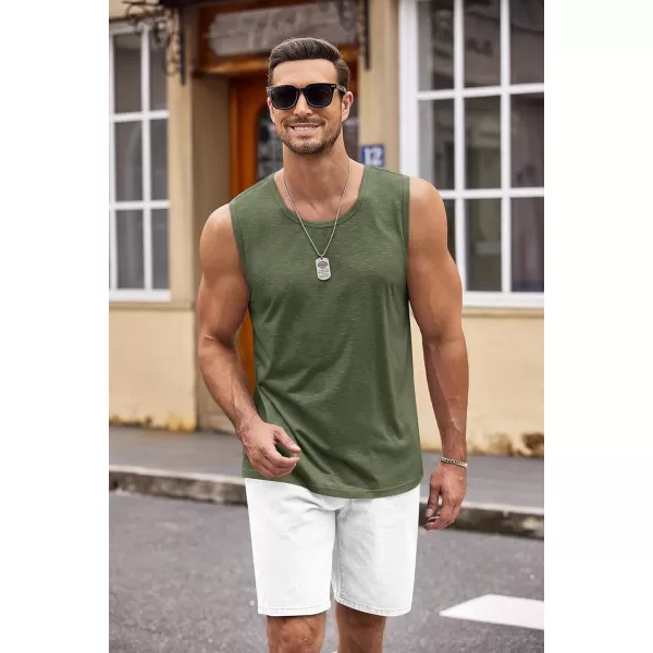 COOFANDY Men's Workout Tank Top 2 Pack Casual Soft Sleeveless Gym Muscle Shirts Bodybuilding Tee