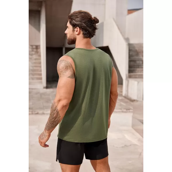 COOFANDY Men's Workout Tank Top 2 Pack Casual Soft Sleeveless Gym Muscle Shirts Bodybuilding Tee