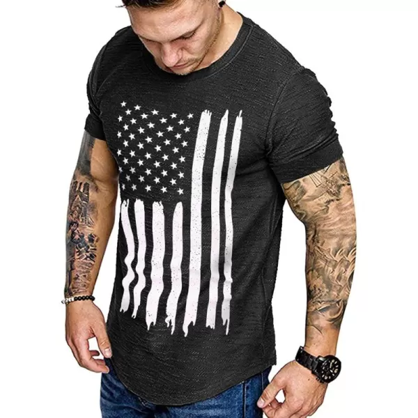 COOFANDY Men 2 Pack Muscle Workout T Shirt Gym Bodybuilding Short Sleeve Hipster Tee Top