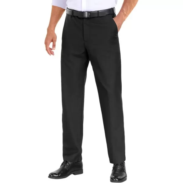 COOFANDY Men Classic Fit Dress Pant Casual Wrinkle Flat Front Pant Stretch Suit Pant