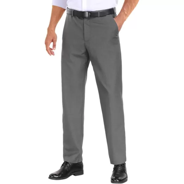 COOFANDY Men Classic Fit Dress Pant Casual Wrinkle Flat Front Pant Stretch Suit Pant