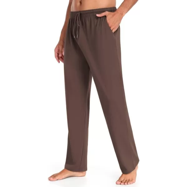 COOFANDY Men Cotton Yoga Pants Casual Sweatpants Jogger Open Bottom Lounge Pants with Pockets