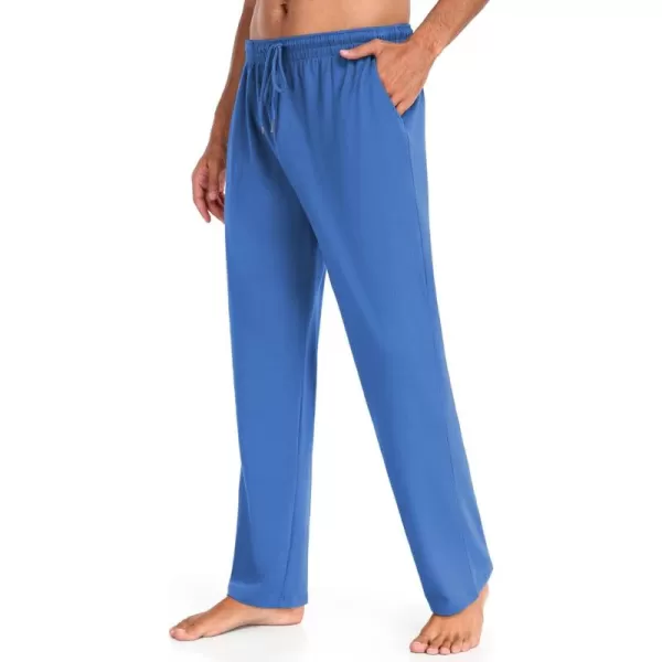 COOFANDY Men Cotton Yoga Pants Casual Sweatpants Jogger Open Bottom Lounge Pants with Pockets