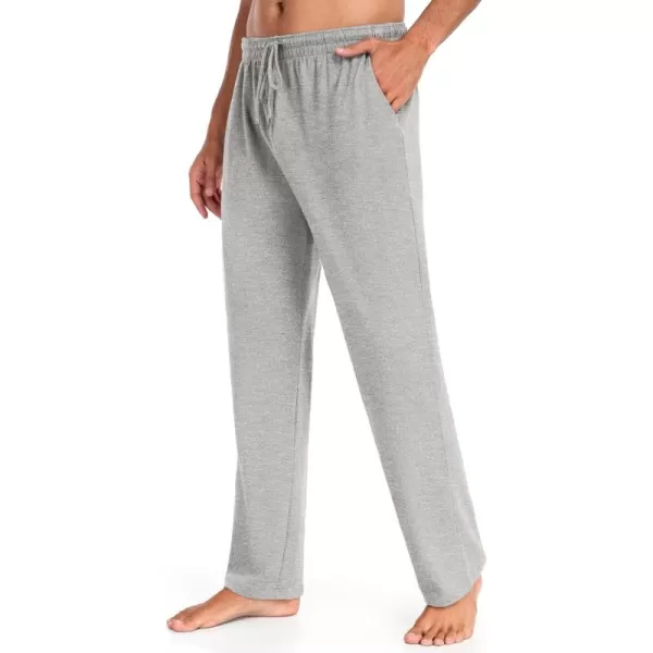 COOFANDY Men Cotton Yoga Pants Casual Sweatpants Jogger Open Bottom Lounge Pants with Pockets