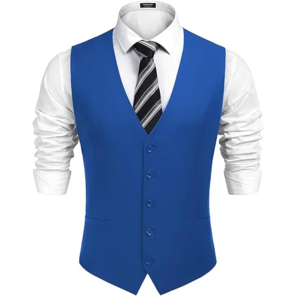 COOFANDY Men's Business Suit Vest Casual Dress Vest Slim Fit Waistcoat Vest