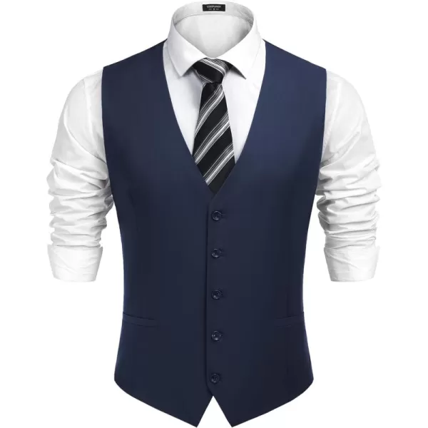 COOFANDY Men's Business Suit Vest Casual Dress Vest Slim Fit Waistcoat Vest
